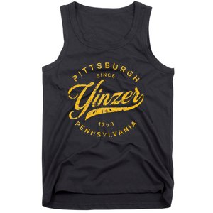 Pittsburgh Yinzer Pennsylvania Steel City Home Yinz Funny Tank Top