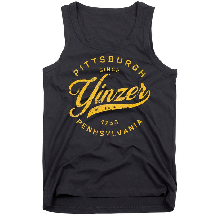 Pittsburgh Yinzer Pennsylvania Steel City Home Yinz Funny Tank Top