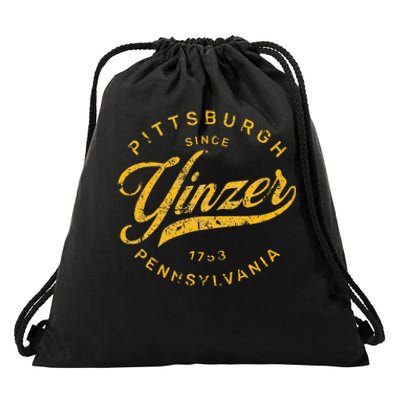 Pittsburgh Yinzer Pennsylvania Steel City Home Yinz Drawstring Bag