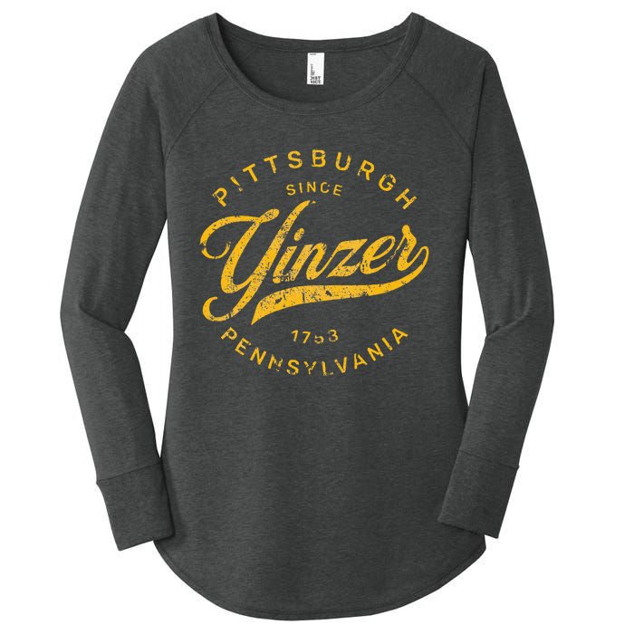 Pittsburgh Yinzer Pennsylvania Steel City Home Yinz Women's Perfect Tri Tunic Long Sleeve Shirt