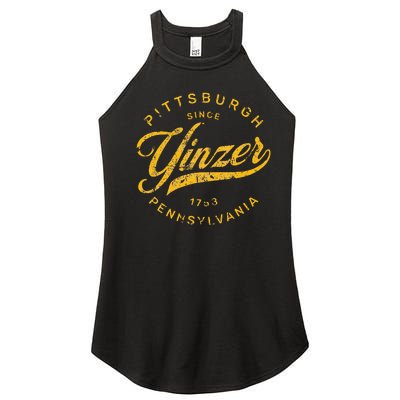 Pittsburgh Yinzer Pennsylvania Steel City Home Yinz Women's Perfect Tri Rocker Tank