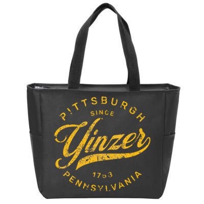 Pittsburgh Yinzer Pennsylvania Steel City Home Yinz Zip Tote Bag