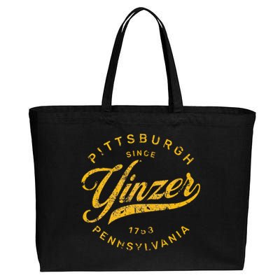 Pittsburgh Yinzer Pennsylvania Steel City Home Yinz Cotton Canvas Jumbo Tote