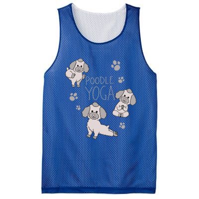 Poodle Yoga Poses Positions Dog Holder Animal Lovers Gift Mesh Reversible Basketball Jersey Tank