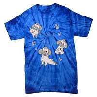 Poodle Yoga Poses Positions Dog Holder Animal Lovers Gift Tie-Dye T-Shirt