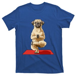 Pug Yoga Pose Dog Meditation Pug Lovers Owners Gift Cute Gift T-Shirt