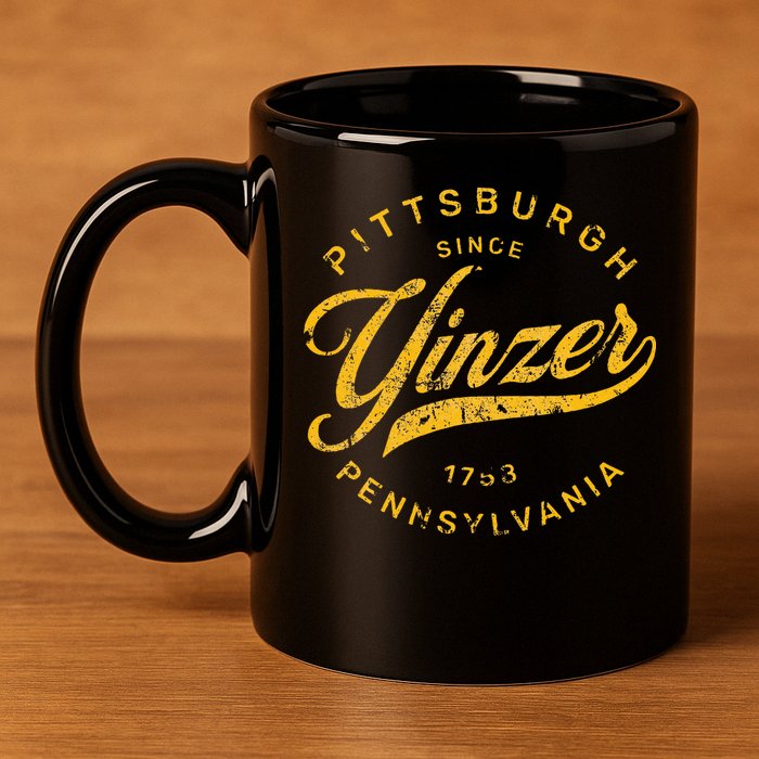 Pittsburgh Yinzer Pennsylvania Steel City Home Yinz Funny 11oz C Handle Ceramic Mug