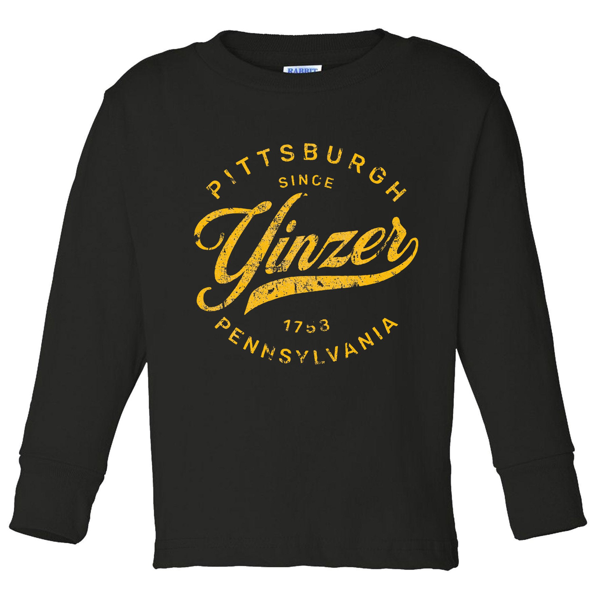 Pittsburgh Yinzer Pennsylvania Steel City Home Yinz Funny Toddler Long Sleeve Shirt