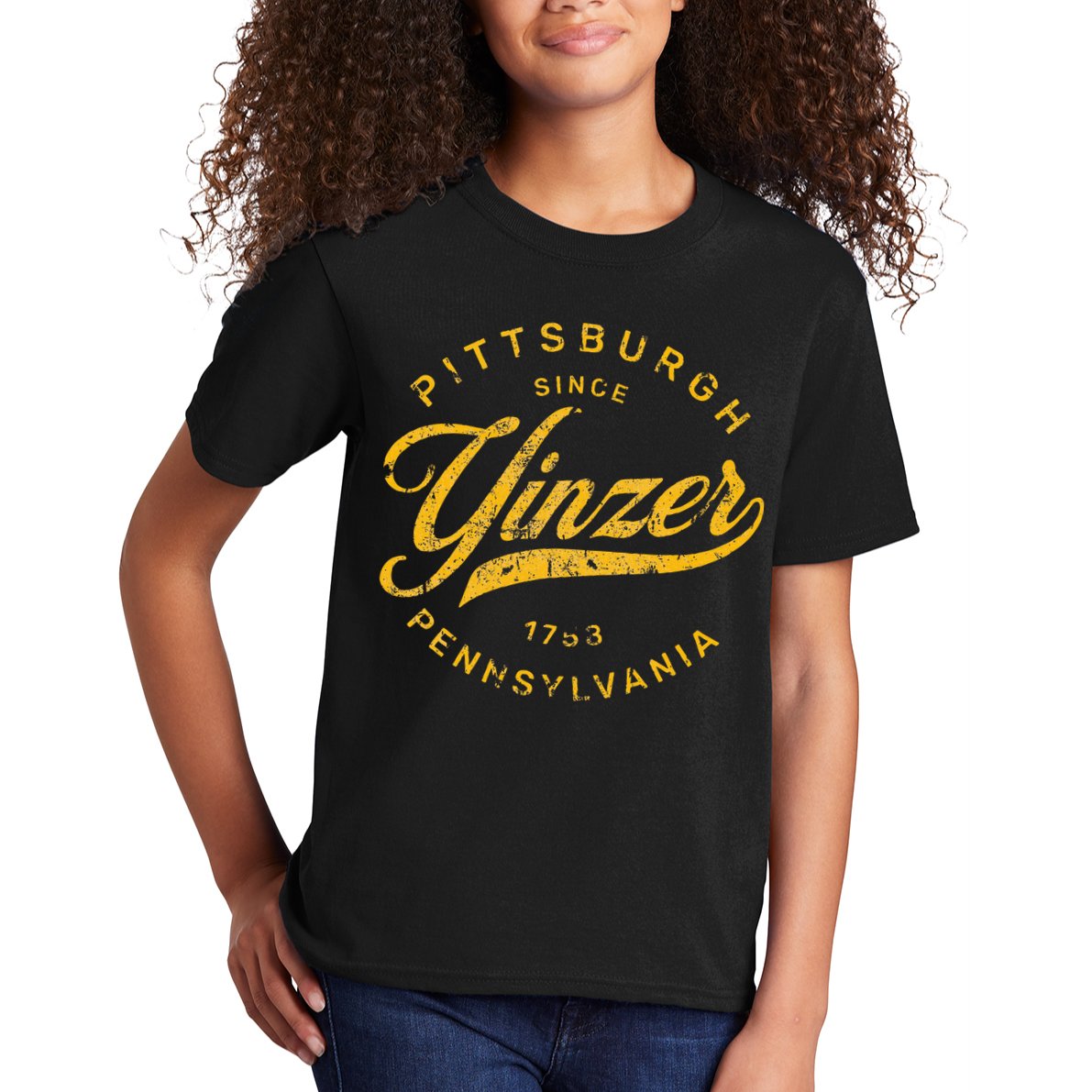 Pittsburgh Yinzer Pennsylvania Steel City Home Yinz Funny Kids T-Shirt