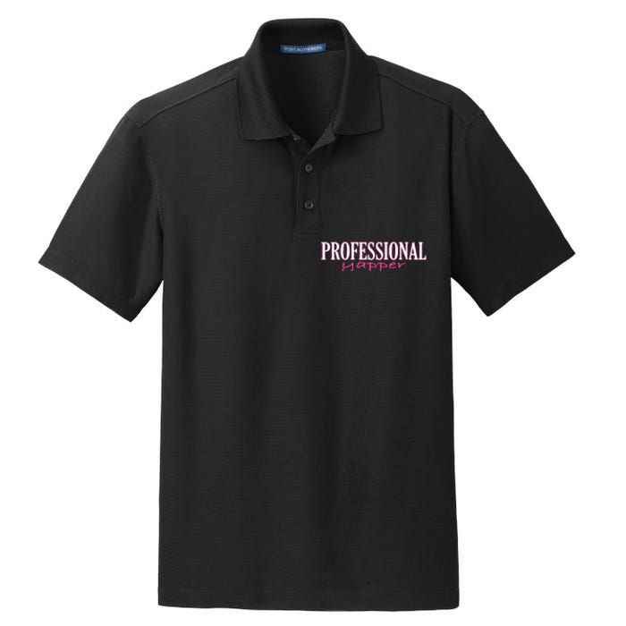 Professional Yapper Quote Yapper Cool Dry Zone Grid Polo