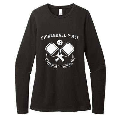 Pickleball Ya'll Tees  Pickle Ball Lover Womens CVC Long Sleeve Shirt