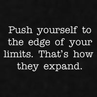 Push Yourself To The Edge Of Your Limits, That's How They Expand Ladies PosiCharge Tri-Blend Wicking Tank
