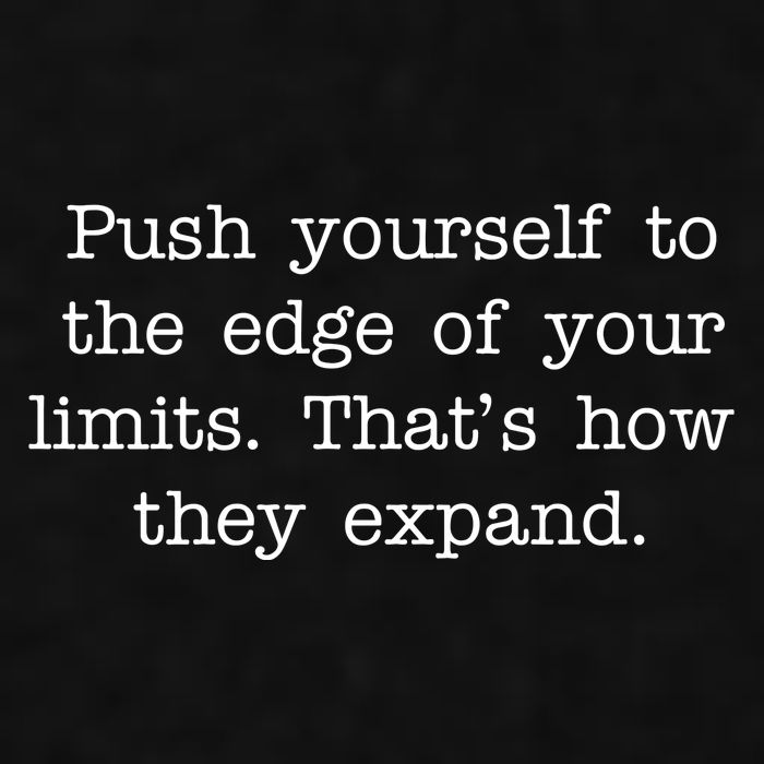 Push Yourself To The Edge Of Your Limits, That's How They Expand Ladies PosiCharge Tri-Blend Wicking Tank