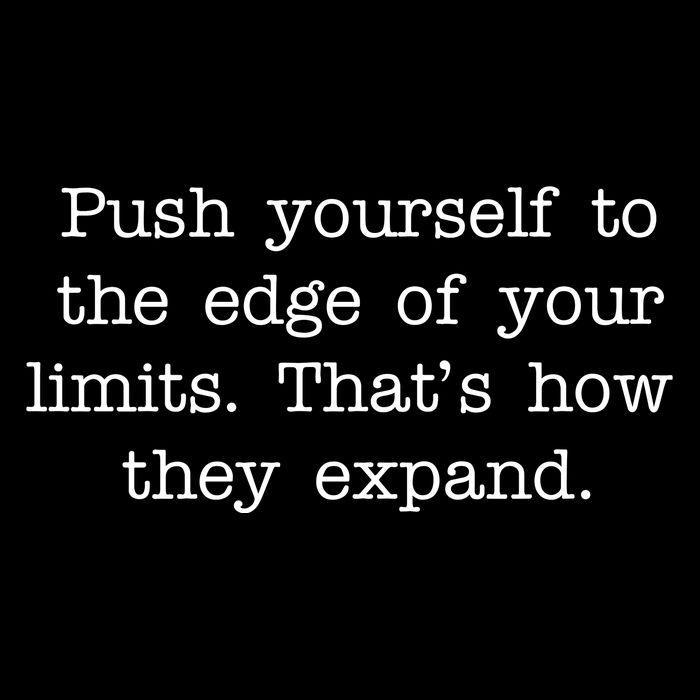 Push Yourself To The Edge Of Your Limits, That's How They Expand Performance Shirt