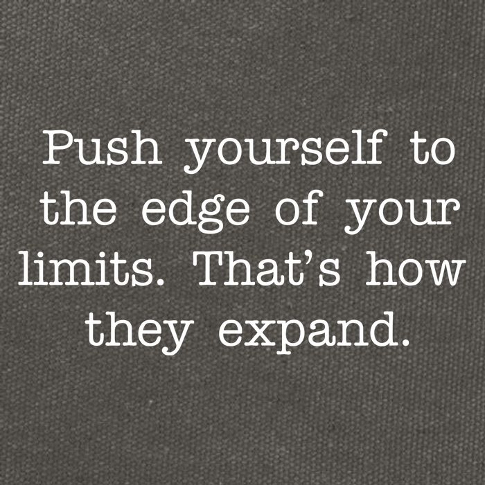 Push Yourself To The Edge Of Your Limits, That's How They Expand Cotton Canvas Backpack