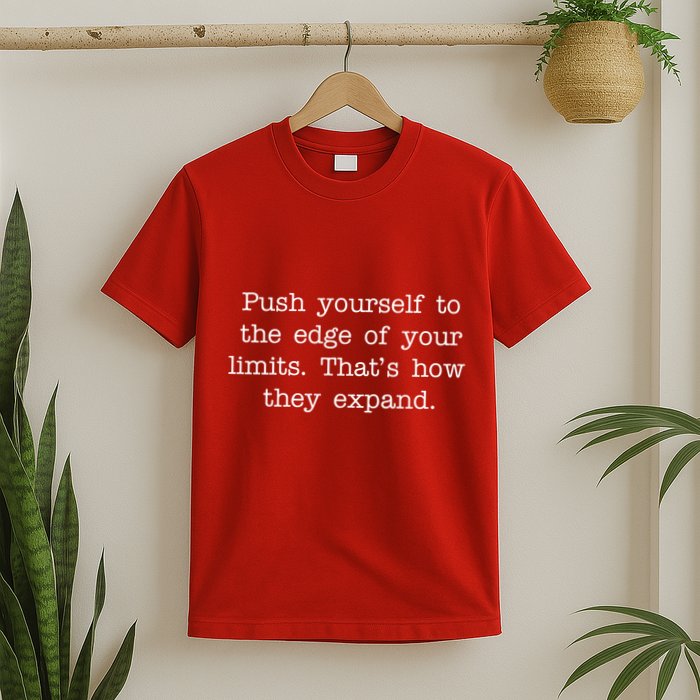 Push Yourself To The Edge Of Your Limits, That's How They Expand T-Shirt