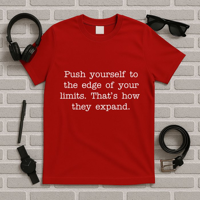 Push Yourself To The Edge Of Your Limits, That's How They Expand T-Shirt