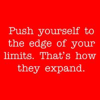 Push Yourself To The Edge Of Your Limits, That's How They Expand Flat Bill Trucker Hat