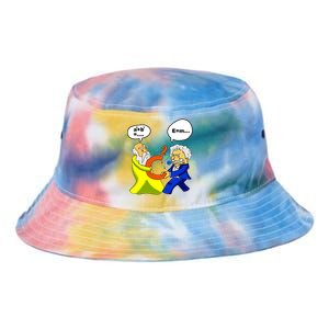 Pythagoras vs Einstein Funny Math Science Tie Dye Newport Bucket Hat