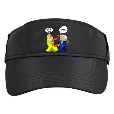 Pythagoras vs Einstein Funny Math Science Adult Drive Performance Visor