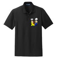 Pythagoras vs Einstein Funny Math Science Dry Zone Grid Polo
