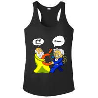 Pythagoras vs Einstein Funny Math Science Ladies PosiCharge Competitor Racerback Tank