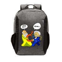 Pythagoras vs Einstein Funny Math Science Vector Backpack