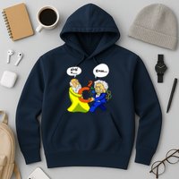 Pythagoras vs Einstein Funny Math Science Hoodie