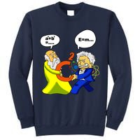 Pythagoras vs Einstein Funny Math Science Sweatshirt