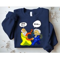 Pythagoras vs Einstein Funny Math Science Sweatshirt