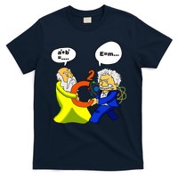 Pythagoras vs Einstein Funny Math Science T-Shirt