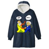 Pythagoras vs Einstein Funny Math Science Hooded Wearable Blanket