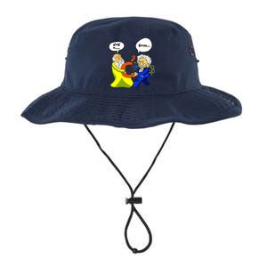 Pythagoras vs Einstein Funny Math Science Legacy Cool Fit Booney Bucket Hat