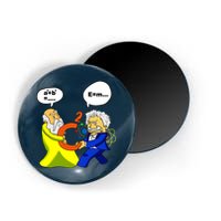 Pythagoras vs Einstein Funny Math Science Magnet