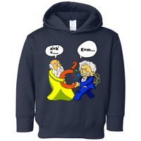 Pythagoras vs Einstein Funny Math Science Toddler Hoodie