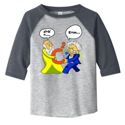 Pythagoras vs Einstein Funny Math Science Toddler Fine Jersey T-Shirt