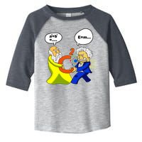 Pythagoras vs Einstein Funny Math Science Toddler Fine Jersey T-Shirt