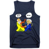 Pythagoras vs Einstein Funny Math Science Tank Top