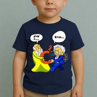 Pythagoras vs Einstein Funny Math Science Toddler T-Shirt