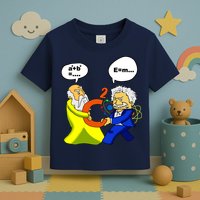Pythagoras vs Einstein Funny Math Science Toddler T-Shirt