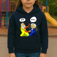 Pythagoras vs Einstein Funny Math Science Kids Hoodie