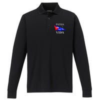 Patria Y Vida Performance Long Sleeve Polo