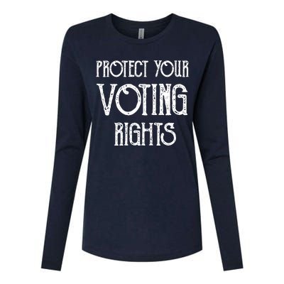 Protect Your Voting Rights Democracy Civil Rights SJW Premium Womens Cotton Relaxed Long Sleeve T-Shirt