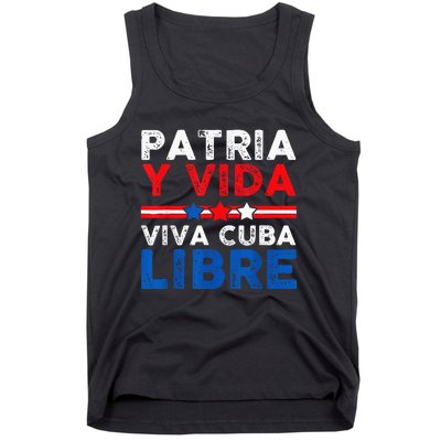 Patria Y Vida VIVA CUBA LIBRE Tank Top