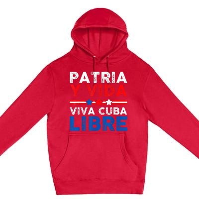 Patria Y Vida VIVA CUBA LIBRE Premium Pullover Hoodie