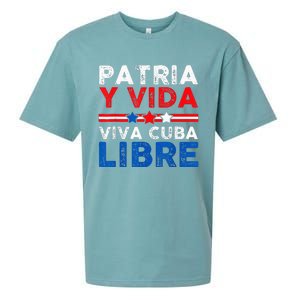 Patria Y Vida VIVA CUBA LIBRE Sueded Cloud Jersey T-Shirt