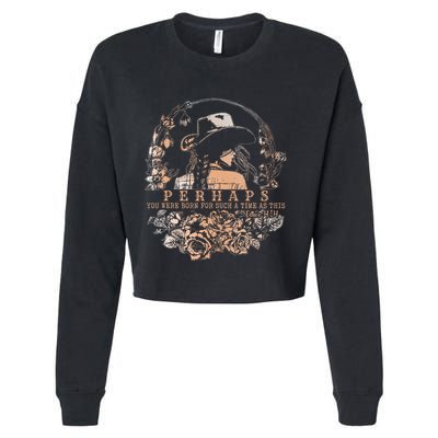 Perhaps You Were Born For Such A Time As This Jesus Lover .Png Cropped Pullover Crew
