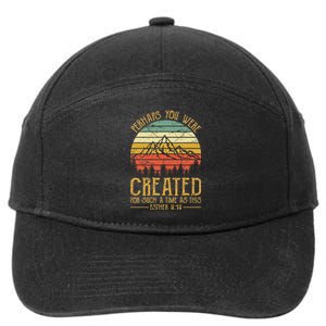 Perhaps You Were Created For Such A Time As This Christian 7-Panel Snapback Hat