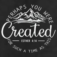 Perhaps You Were Created Christian Esther 4 14 Bible Verse 7 Panel Mesh Trucker Snapback Hat