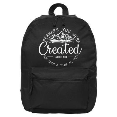 Perhaps You Were Created Christian Esther 4 14 Bible Verse 16 in Basic Backpack